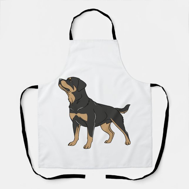 Tablier Chien Rottweiler, Chien Rottweiler Debout (Recto)