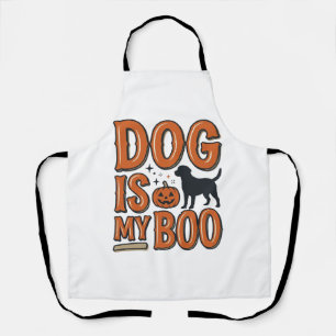 Tablier Chien Vintage Est Mon Boo Halloween Conception de