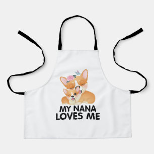 Tablier Chiens Corgi Mignons - Ma Nana M'aime