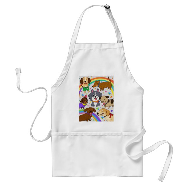 Tablier Chiens de jeu Chiens Chiens Chiens Chiens Chiens (Devant)