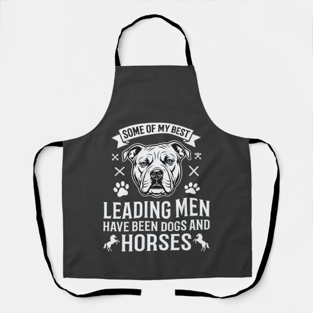 Tablier Chiens et chevaux menant les hommes (Recto)