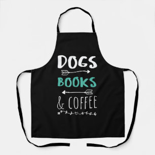 Tablier Chiens Livres Café Week-end Amateur d'Animaux