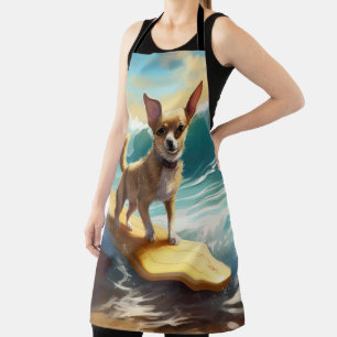 Tablier Chihuahua Beach Surf Peinture