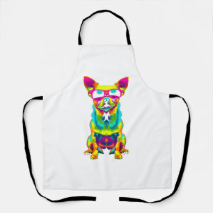 Tablier Chihuahua Chien Lunettes de soleil Pop Art