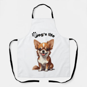 Tablier Chihuahua heureux � Design mignon pour les amoureu