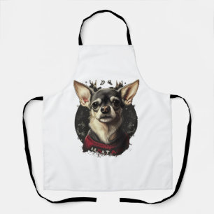 Tablier Chihuahua Joyeux Noël X-Mas Tree Cute