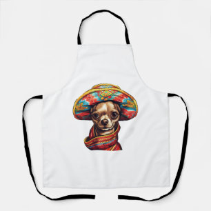 Tablier Chihuahua Mexique Cinco de Mayo Funny Chien