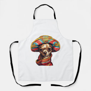 Tablier Chihuahua Mexique Cinco de Mayo Funny Chien