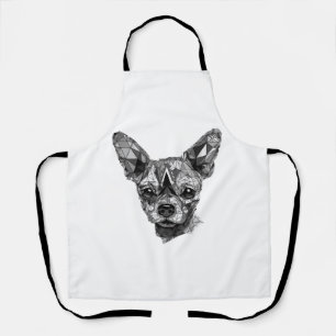 Tablier Chihuahua Mosaic Geometrical Art Chien