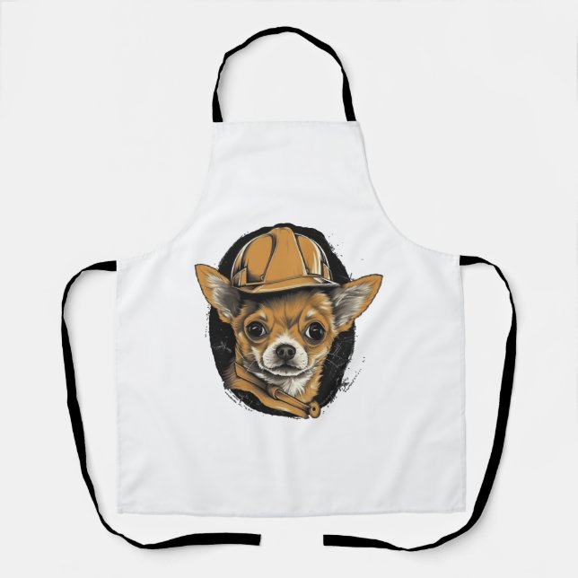 Tablier Chihuahua Ouvrier de construction (Recto)