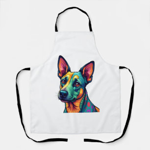 Tablier Chihuahua Peinture Abstraite Couleur Chien Mign