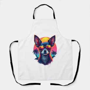 Tablier Chihuahua Peinture Abstraite Couleur Chien Mign