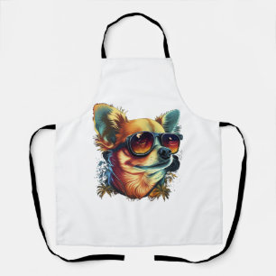 Tablier Chihuahua peinture Abstraite couleur mignonne chie