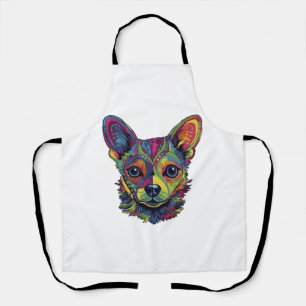 Tablier Chihuahua peinture Abstraite couleur mignonne chie