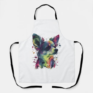 Tablier Chihuahua peinture Abstraite couleur mignonne chie
