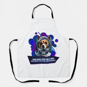 Tablier Chihuahua "Un petit pas pour un chien3