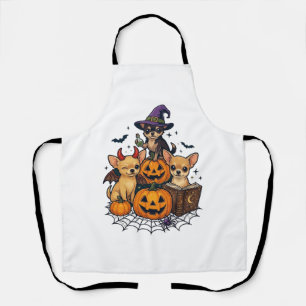 Tablier Chihuattas de Halloween Citrouilles Chapeau de Sor