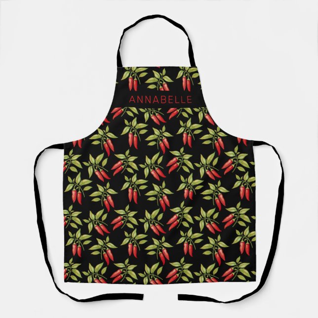 Tablier Chili Pepper Plante Personnaliser Apron (Recto)