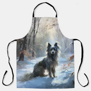 Tablier Chinois Crested Laisser Il Neige Noël