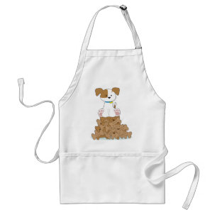 Tablier Chiot et os mignons