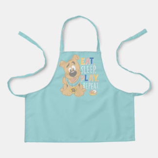 Tablier Chiot Scooby-Doo "Mange, Dors, Joue, Répète"