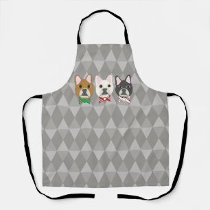 Tablier Chiots de vacances Diamant Gris