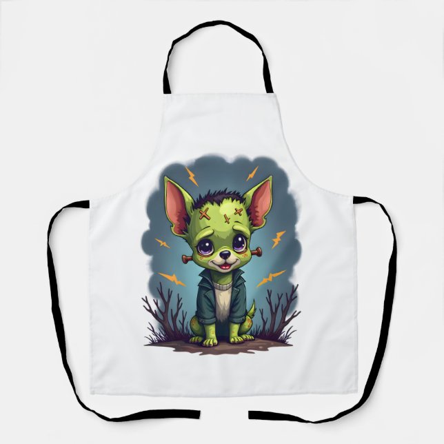 Tablier Choc du Chihuahua Frankenstein (Recto)