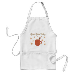 Tablier Chocolat Chaud Confortable & Feuilles d'Automne Cu