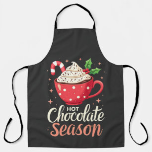 Tablier Chocolat chaud saison Amateurs de Noël