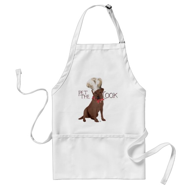 Tablier Chocolat Labrador Retriever (Devant)