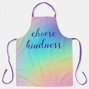 Tablier "Choisir la gentillesse" Pastel Arc-en-Ciel