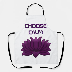 Tablier Choisissez Fleur de Lotus Violet Calme