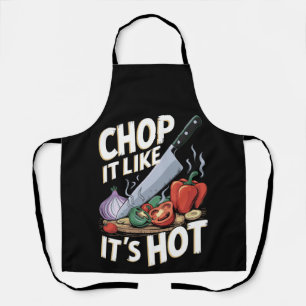 Tablier Chop It Like It’s Hot - Drôle Cuisine Design