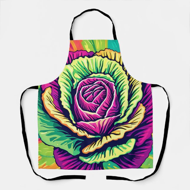Tablier Chou Frisé Pop Art Vibrant (Recto)