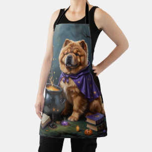 Tablier Chow Chow Chien Peinture Whimsical Halloween