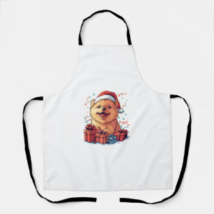Tablier Chow Chow Chow Chow Santa Hat Drôle Noël Chien de