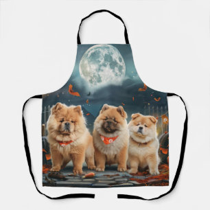 Tablier Chow Chow Halloween Éffrayant