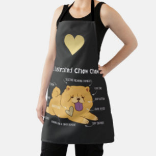 TABLIER CHOW ILLUSTRÉ 