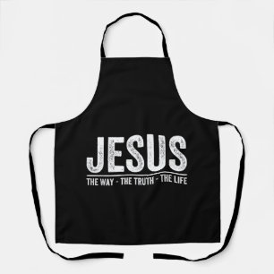Tablier Christ Jésus Le Chemin. La Vérité. La Vie Bénie 