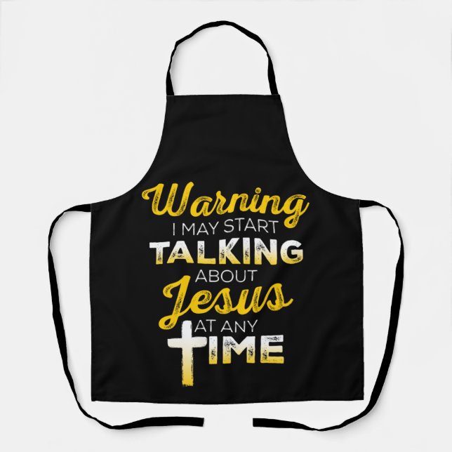 Tablier Christian Apron - Je Pourrais Commencer À Parler D (Recto)