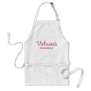 Tablier Christian Pink Virtuous Woman Proverb 31 Apron