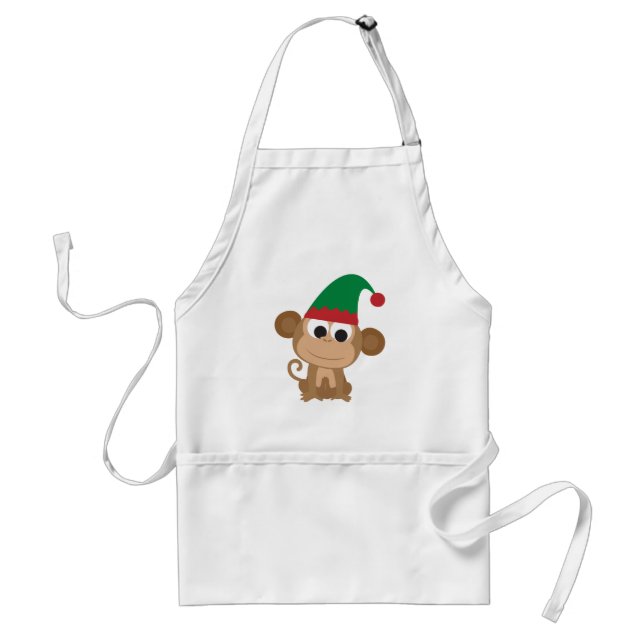 Tablier Christmas Elf Monkey (Devant)