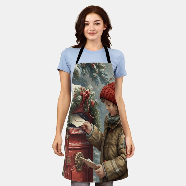 Tablier Christmas kitchen cozy festive cooking wear (Porté)