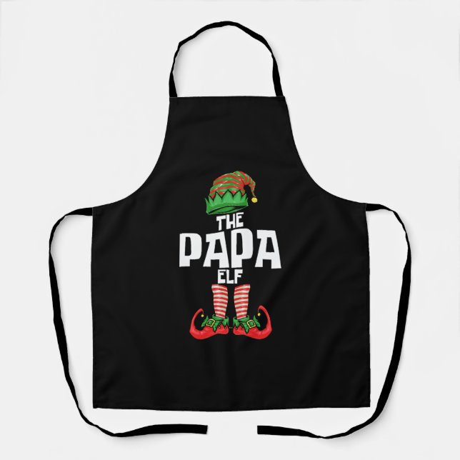 Tablier Christmas Papa Elf Père (Recto)