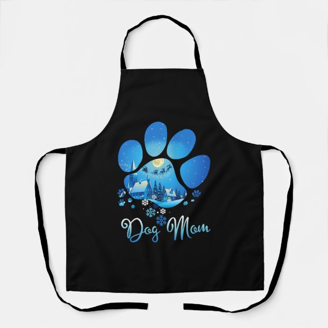 Tablier Christmas Paw Chien Maman (Recto)