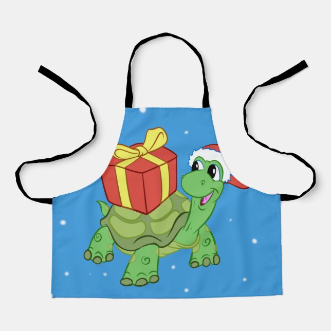Tablier Christmas turtle with the venin (Recto)
