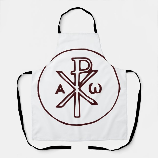 Tablier Christogramme sacré Chi-Rho Beaux-Arts (Recto)