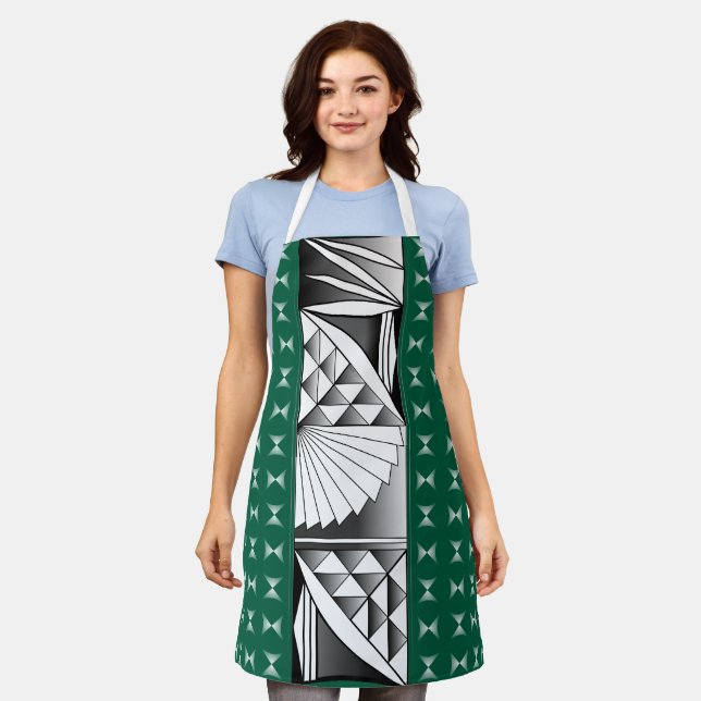 Tablier Chrome Sunrise sur Hunter Green (Porté)