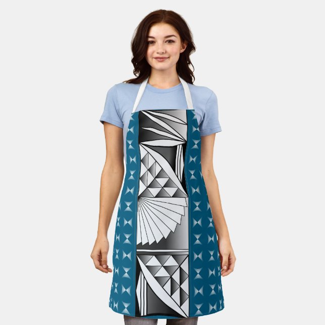 Tablier Chrome Sunrise sur le bleu de mer (Porté)