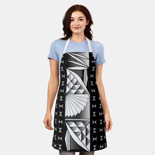 Tablier Chrome Sunrise sur Noir (Porté)